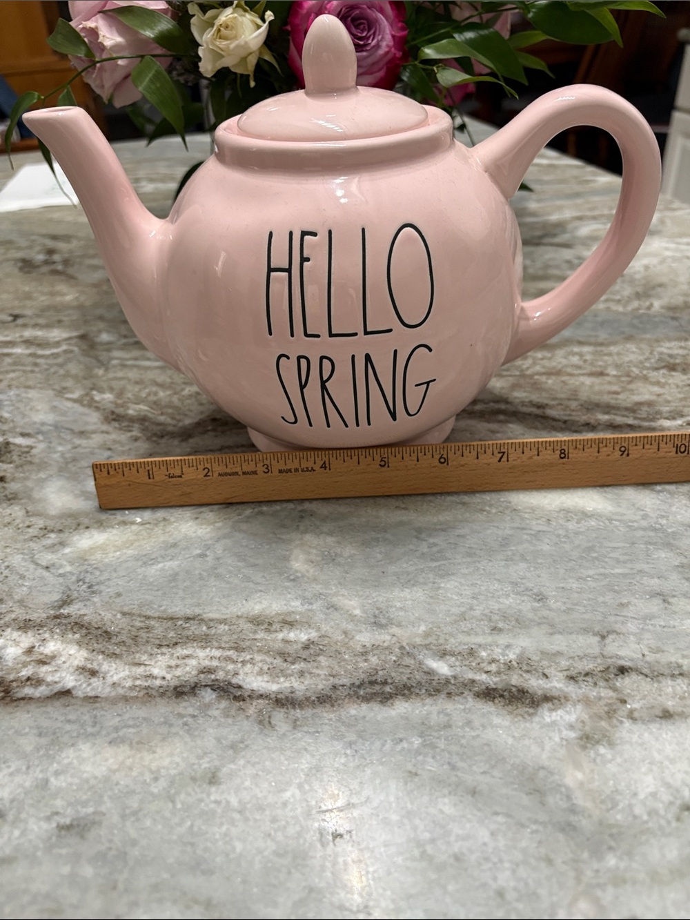 Rae Dunn Hello Spring Tea Pot - Picture 8 of 8
